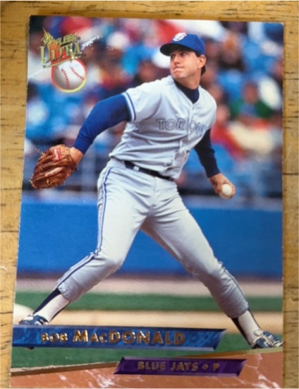 1993 Fleer Ultra #289 Bob MacDonald — front