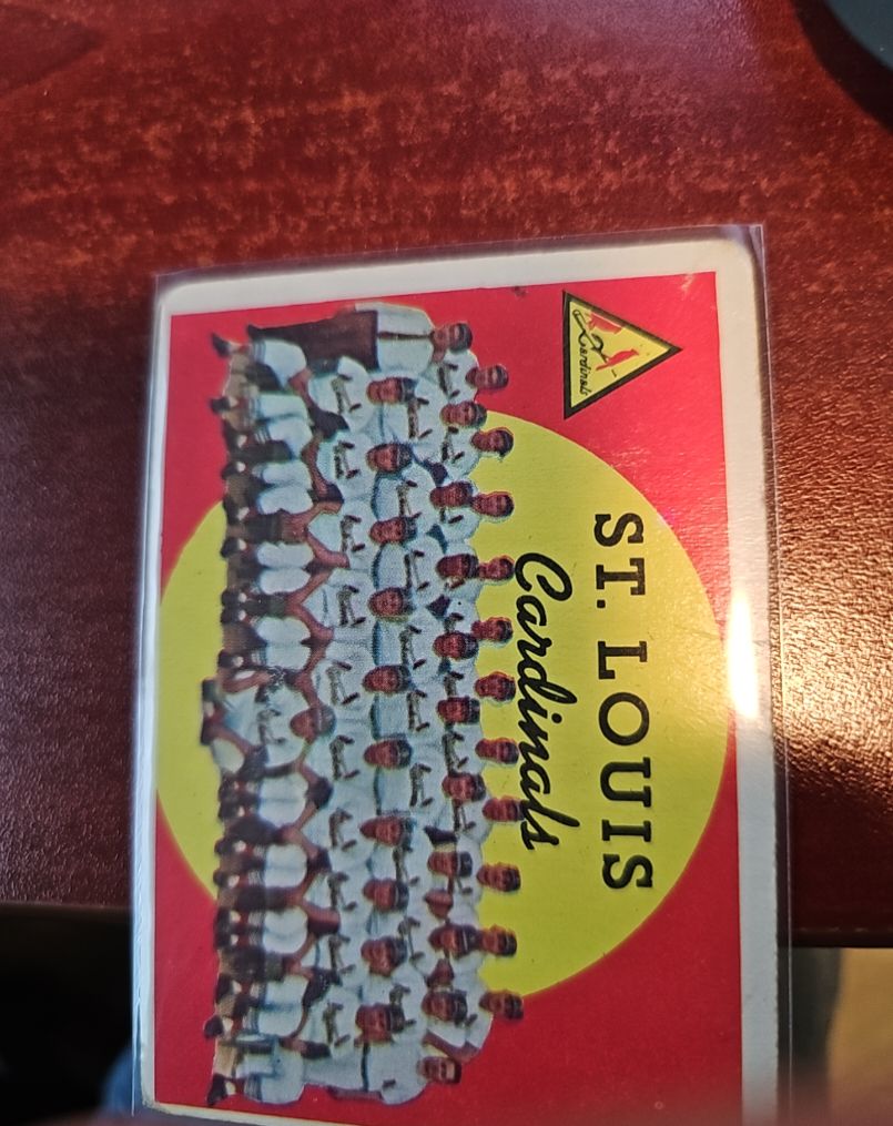 1959 Topps #223 St. Louis Cardinals Team Card — front