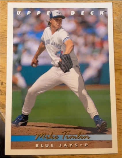 1993 Upper Deck #322 Mike Timlin — front