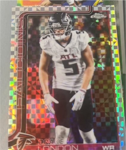 2025 Topps Chrome #12 Drake London — front