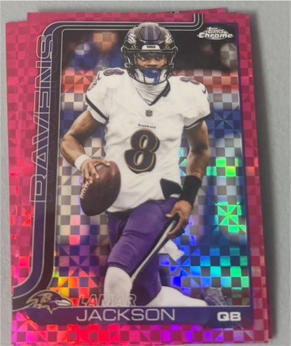 2025 Topps Chrome #24 Lamar Jackson — front