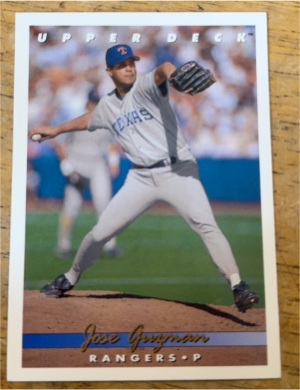 1993 Upper Deck #323 Jose Guzman — front