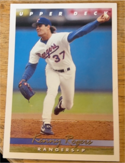 1993 Upper Deck #92 Kenny Rogers Texas Rangers — front