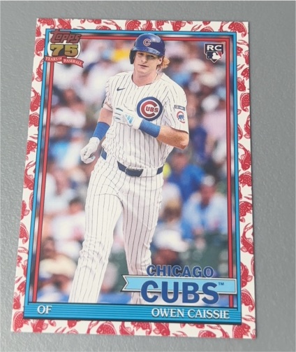 2026 Topps Series 1 #T91-10 Owen Caissie Chicago Cubs Rookie Card — front