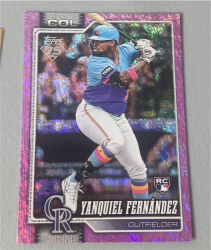 2026 Topps Series 1 #116 Yanquiel Fernández — front