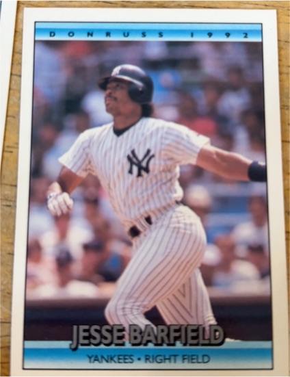 1992 Donruss #316 Jesse Barfield — front