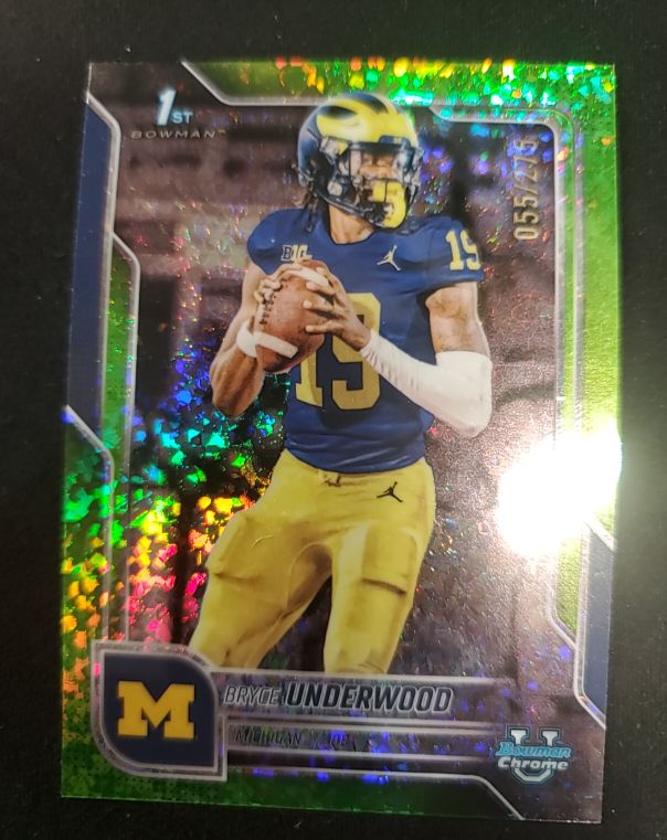 2025 Bowman University Chrome #196 Bryce Underwood — front