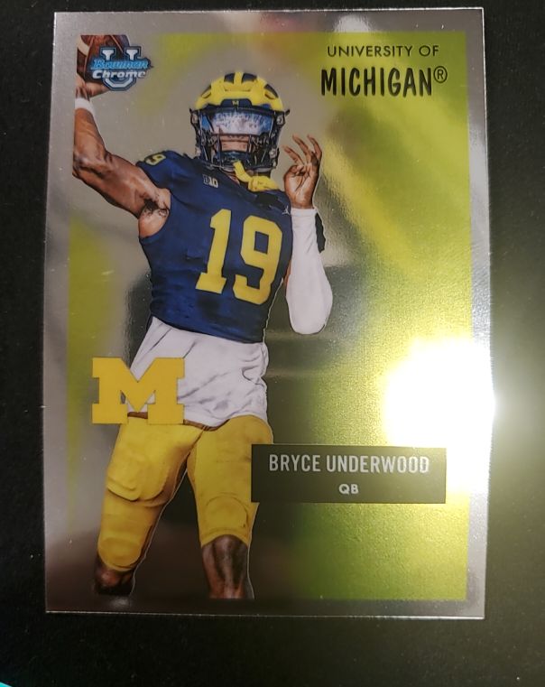 2025 Bowman Chrome University #55AV-30 Bryce Underwood — front