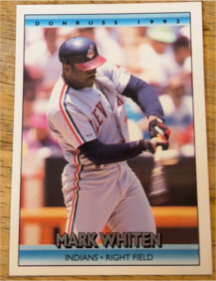1992 Donruss #325 Mark Whiten Cleveland Indians — front