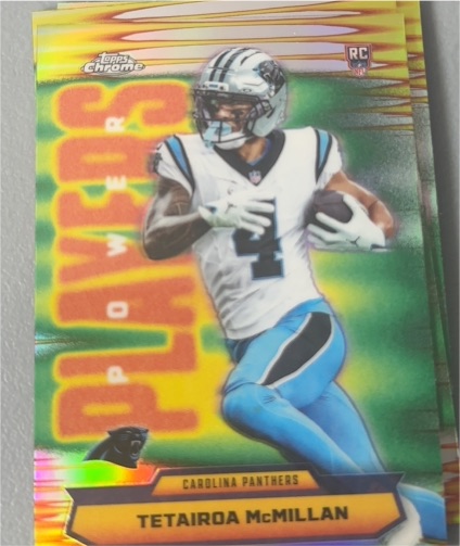 2025 Topps Chrome Power Players #PP-28 Tetairoa McMillan — front