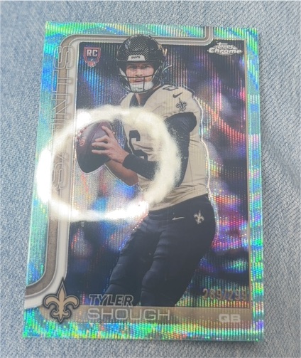 2025 Topps Chrome #398 Tyler Shough — front