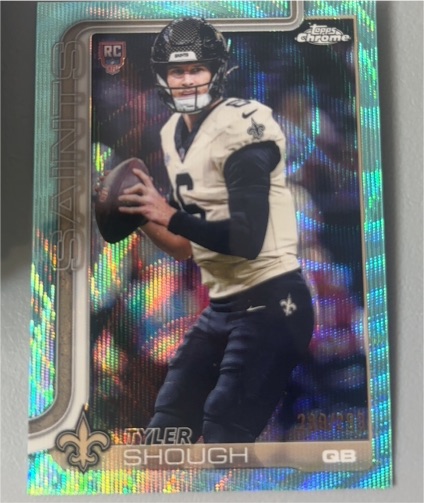 2025 Topps Chrome #398 Tyler Shough — front
