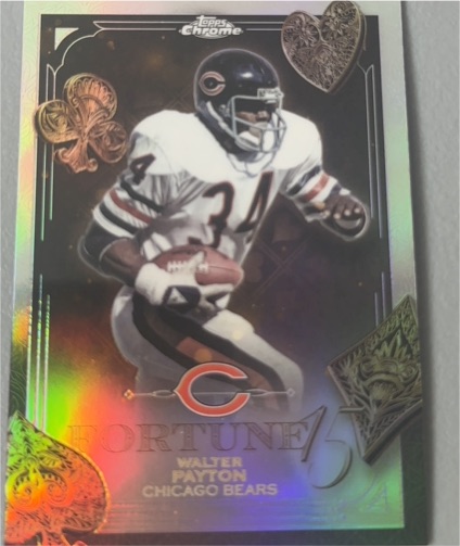 2025 Topps Chrome Fortune 15 #F15-34 Walter Payton — front