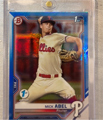 2021 Bowman 1st Edition #BFE-42 Mick Abel — front