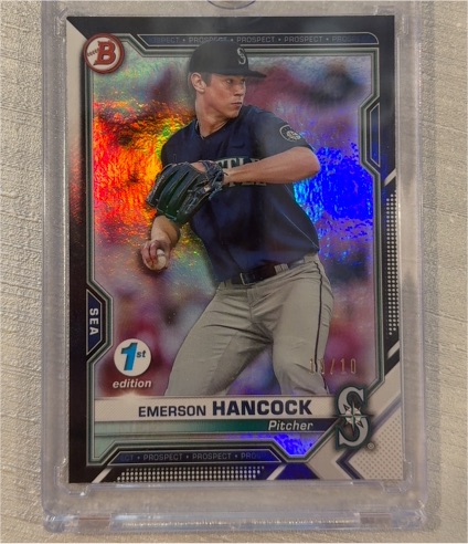 2021 Bowman Chrome #BCP-78 Emerson Hancock — front