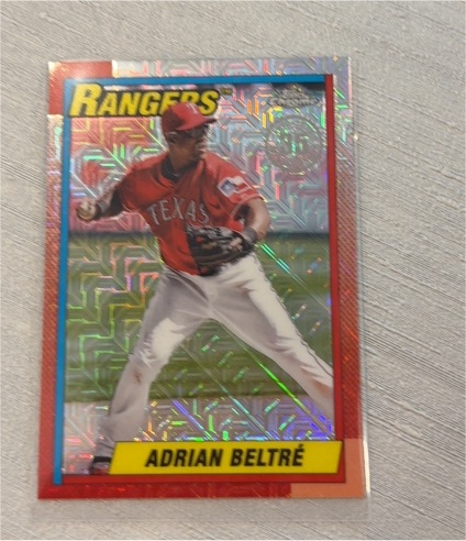 2025 Topps Update #U90C-50 Adrian Beltre 1990 Silver Pack Mojo — front