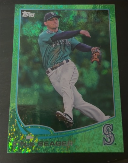 2013 Topps #162 Kyle Seager Emerald Foil — front