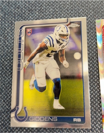 2025 Topps Chrome Football #390 DJ Giddens — front