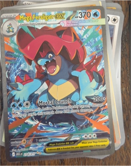 2024 Pokémon Mega Feraligatr EX #274/217 — front