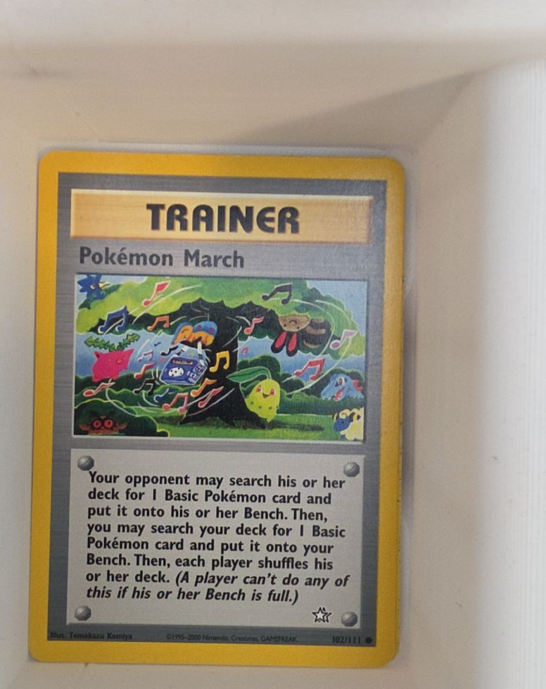 2000 Pokémon Neo Genesis #102 Pokémon March — front