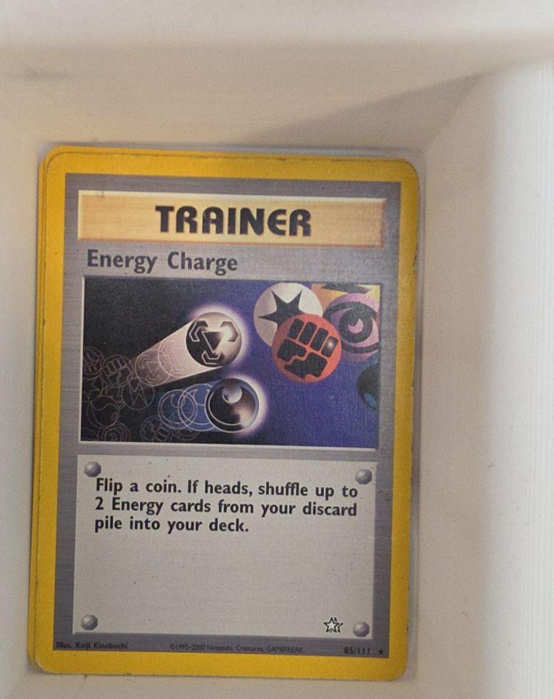 2000 Pokémon Neo Genesis #85 Energy Charge — front