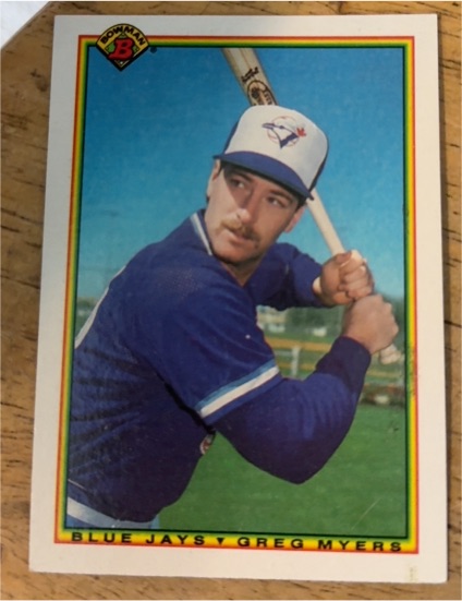 1990 Bowman #520 Greg Myers — front