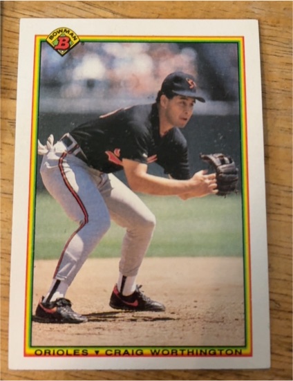 1990 Bowman #253 Craig Worthington Baltimore Orioles — front