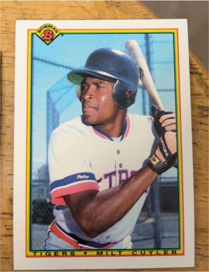 1990 Bowman #358 Milt Cuyler — front