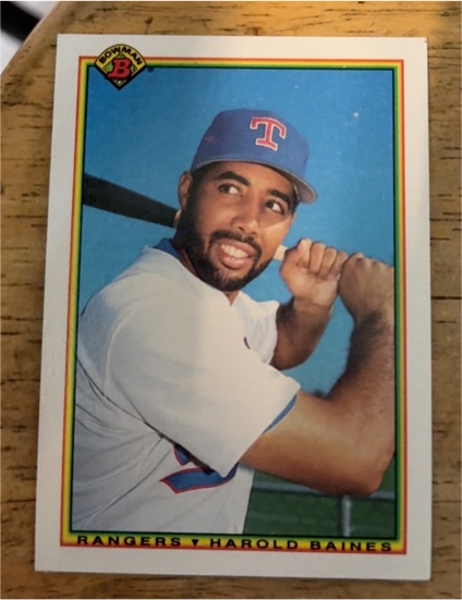 1990 Bowman #501 Harold Baines — front