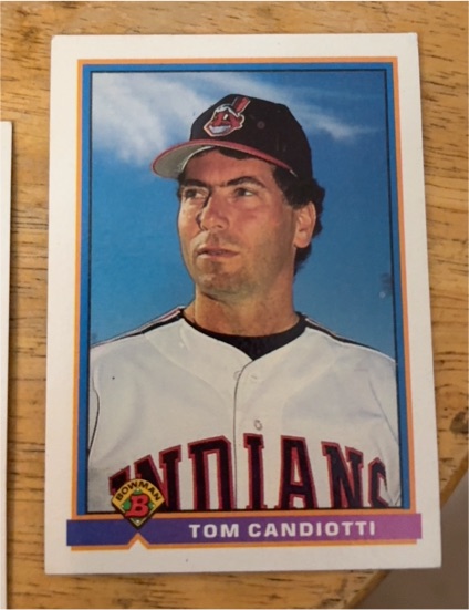 1991 Bowman #62 Tom Candiotti — front