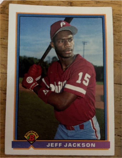 1991 Bowman #491 Jeff Jackson — front