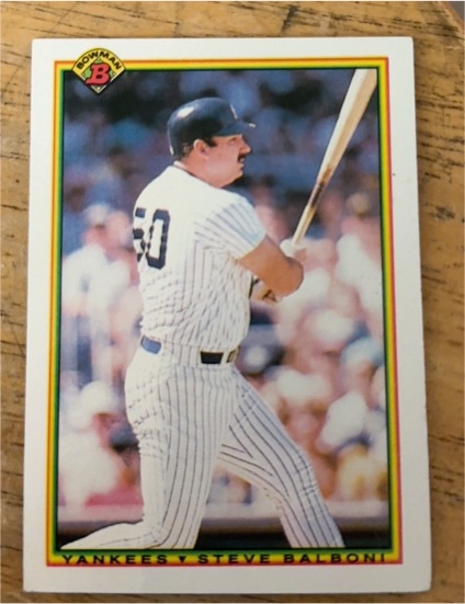 1990 Bowman #436 Steve Balboni — front