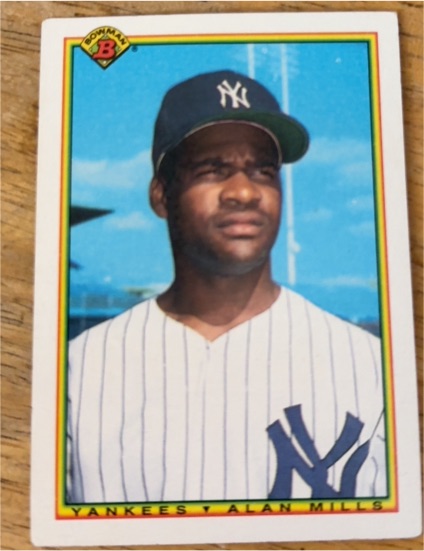 1990 Bowman #428 Alan Mills — front