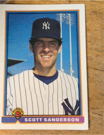 1991 Bowman #177 Scott Sanderson — front