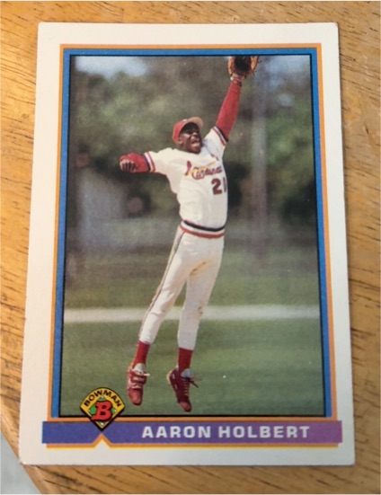 1991 Bowman #399 Aaron Holbert — front