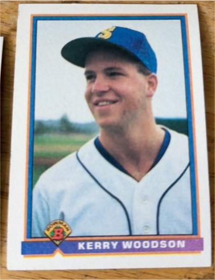 1991 Bowman #264 Kerry Woodson — front