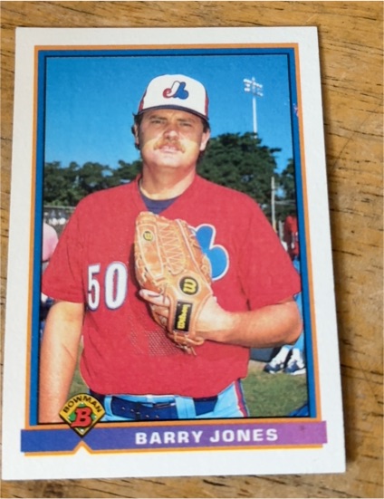 1991 Bowman #439 Barry Jones Montreal Expos — front