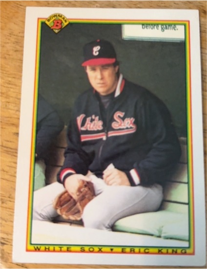 1990 Bowman #304 Eric King — front