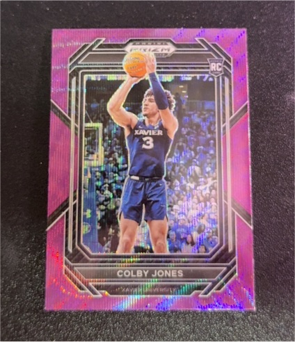 2023 Panini Prizm Draft Picks #9 Colby Jones Purple Wave — front
