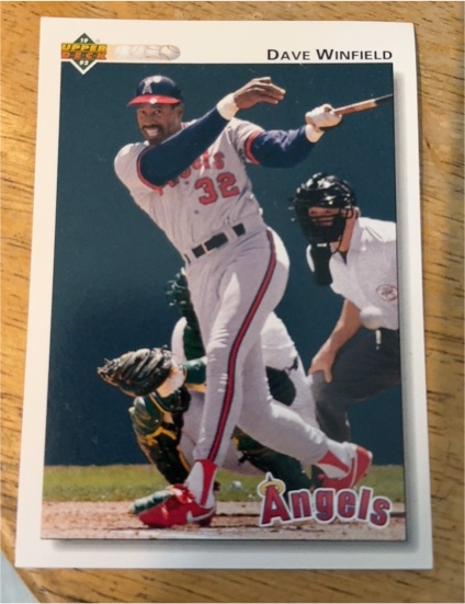 1992 Upper Deck #222 Dave Winfield — front