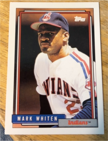 1992 Topps #671 Mark Whiten Cleveland Indians — front