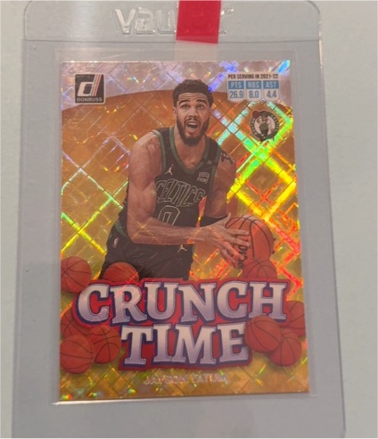 2022-23 Donruss Crunch Time #11 Jayson Tatum — front