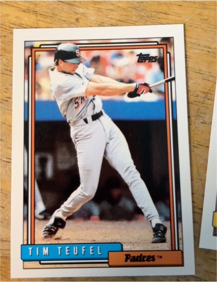 1992 Topps #413 Tim Teufel — front