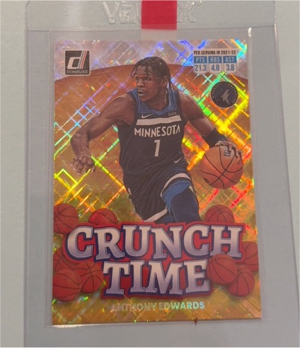 2022-23 Donruss #9 Anthony Edwards Crunch Time — front