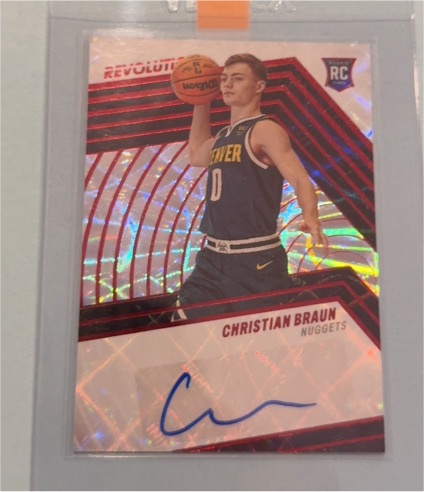 2022-23 Panini Revolution #RA-CHB Christian Braun Rookie Autograph — front