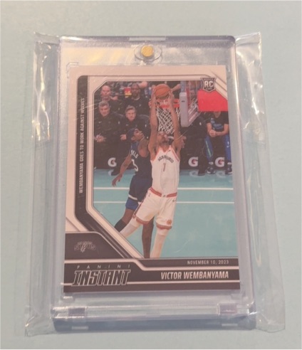 2023 Panini Instant #60 Victor Wembanyama Rookie Card — front