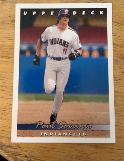 1993 Upper Deck #196 Paul Sorrento — front