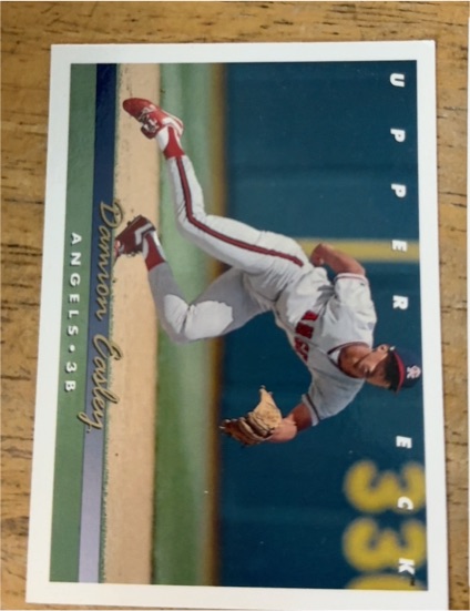 1993 Upper Deck #377 Damion Easley California Angels — front
