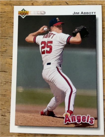 1992 Upper Deck #325 Jim Abbott — front