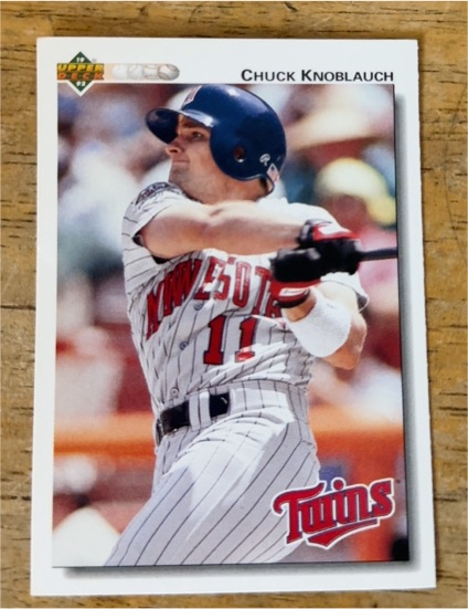 1992 Upper Deck #446 Chuck Knoblauch Minnesota Twins — front